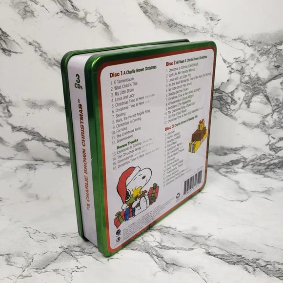 Peanuts Christmas 3 CD Set in Collector Tin - Picture 3 of 8